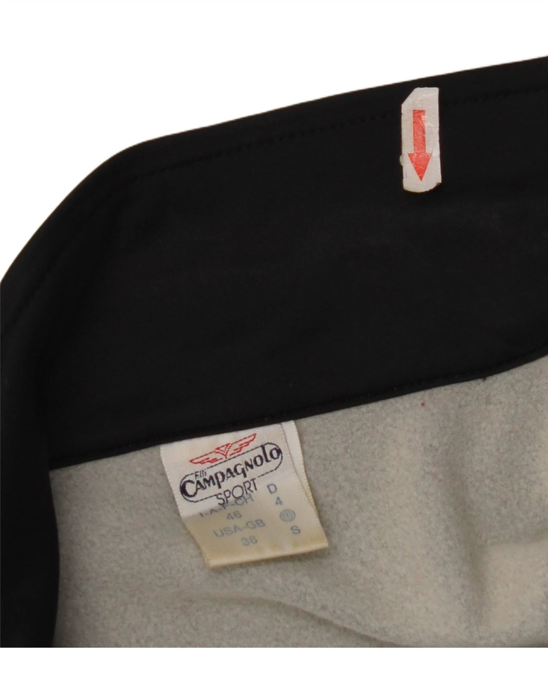 F.LLI Campagnolo Jaqueta masculina de agasalho UK 36 Small Black Colourblock