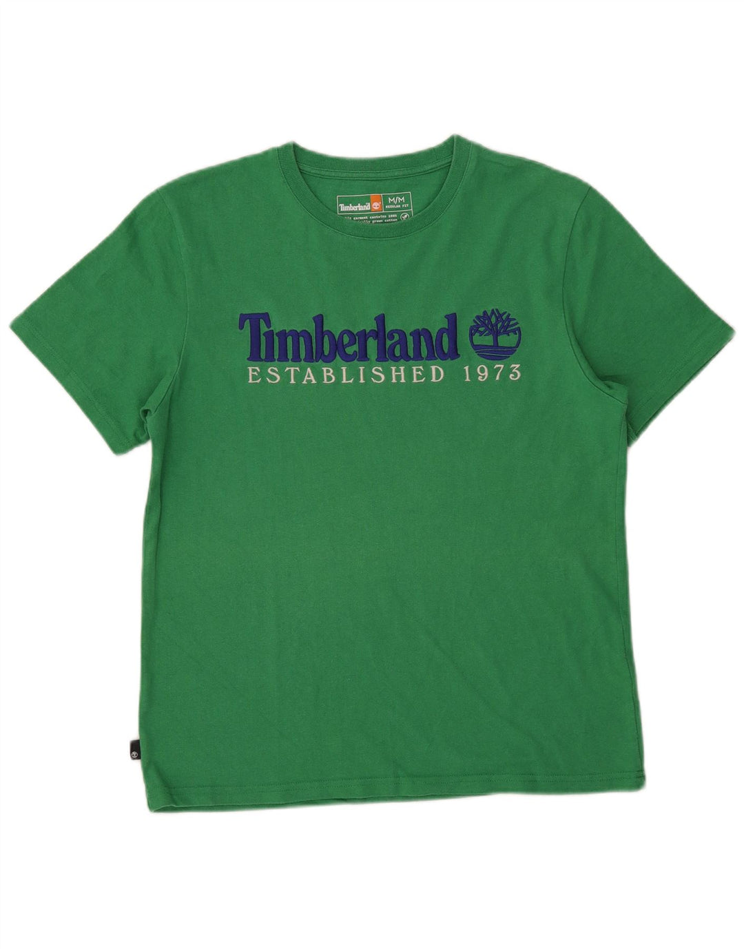 Camiseta masculina Timberland Regular Fit Graphic Top Médio Algodão Verde
