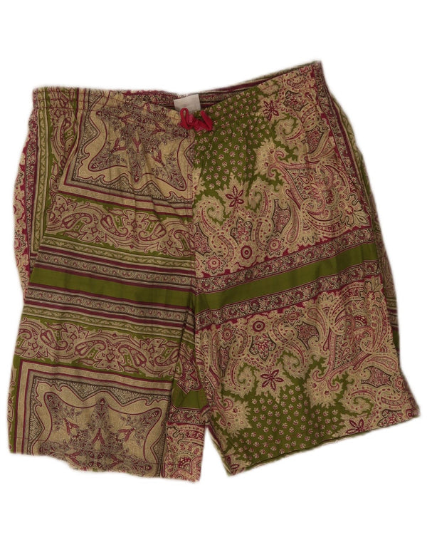 Shorts de natação masculino Allen Cox 2XL algodão paisley verde