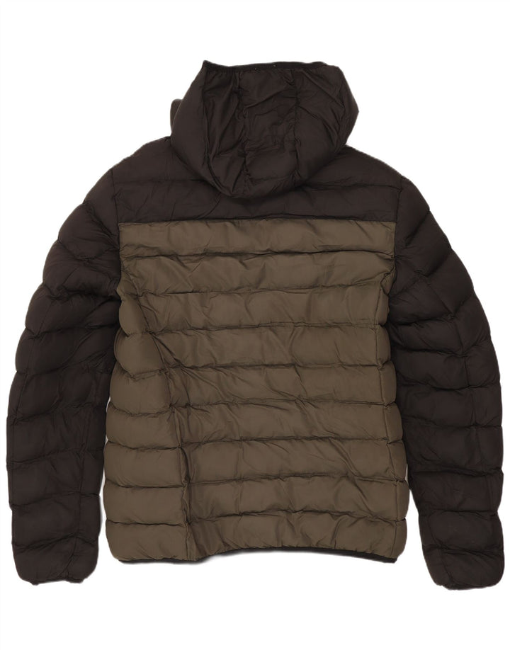 Jaqueta acolchoada feminina French Connection poliéster cáqui médio Reino Unido 14