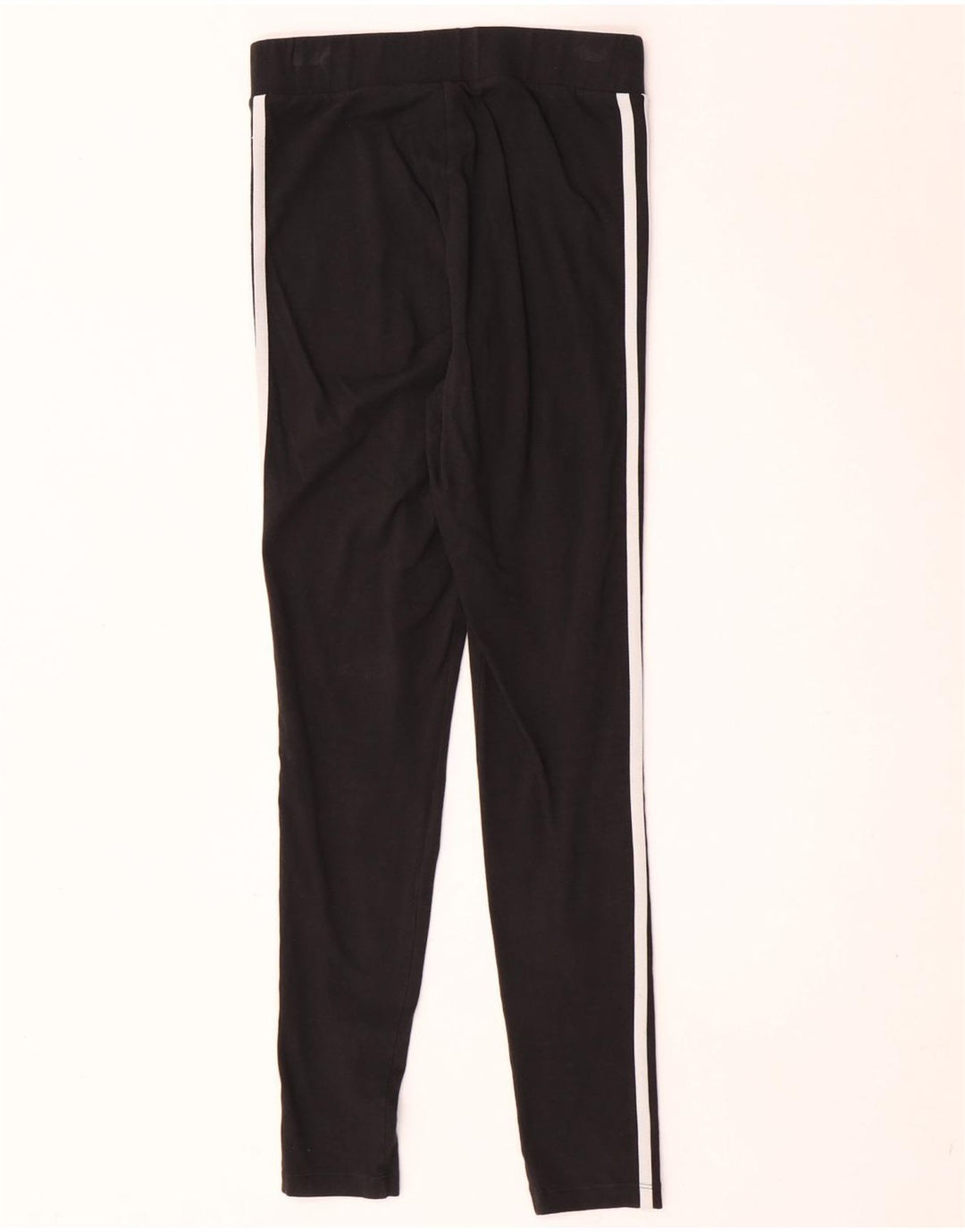 Leggings Adidas Femininas UK 10 Pequenas Algodão Preto