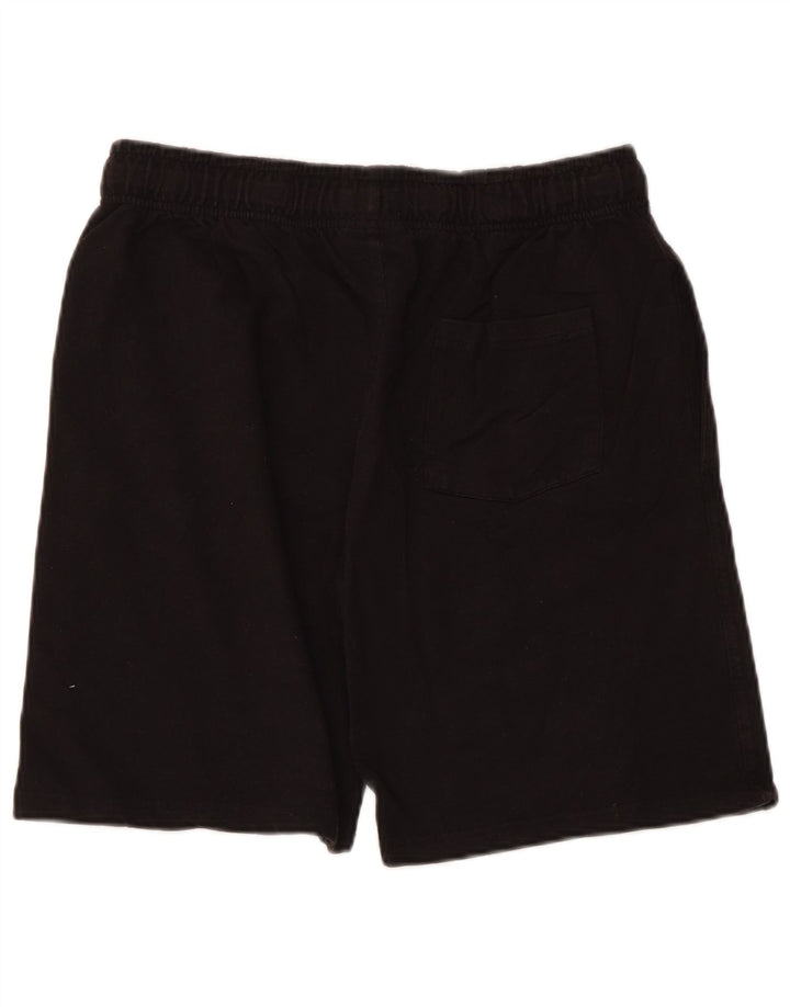 Lotto Mens Sport Shorts Grande Algodão Preto