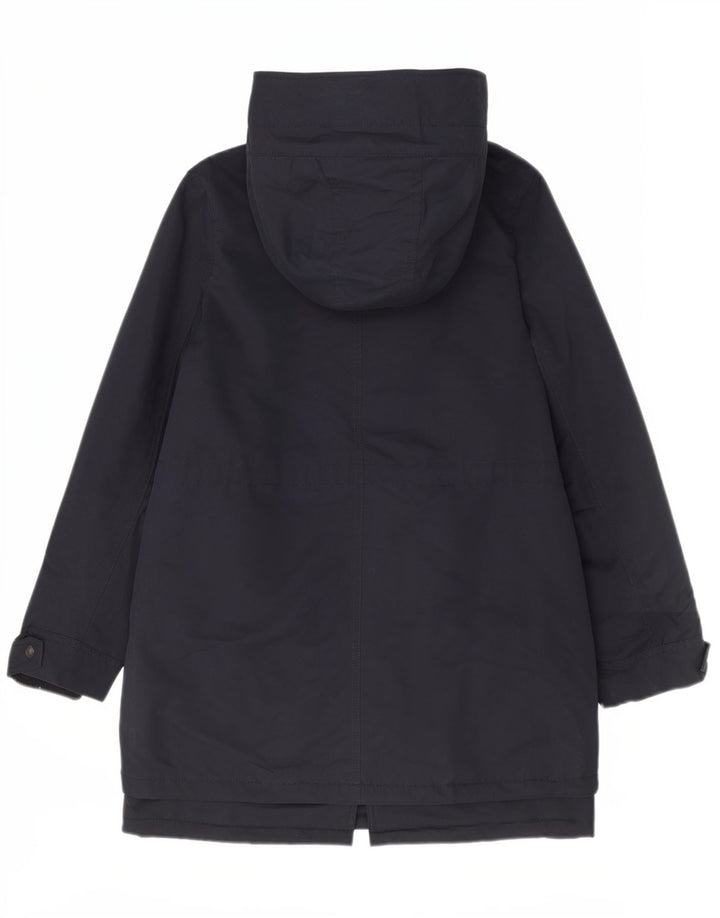 Jaqueta feminina Marks & Spencer com capuz Sherpa Parka Reino Unido 12 médio azul marinho