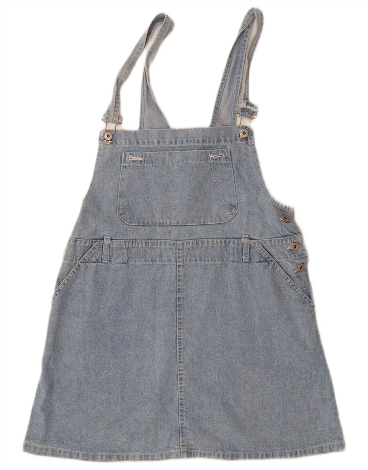 Saia jeans Dungaree feminina VINTAGE 15-16 anos W34 azul