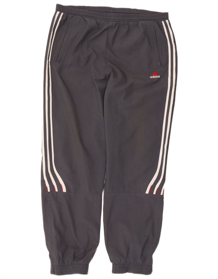 Calças de treino masculinas Adidas Joggers UK 46/48 XL cinza poliéster
