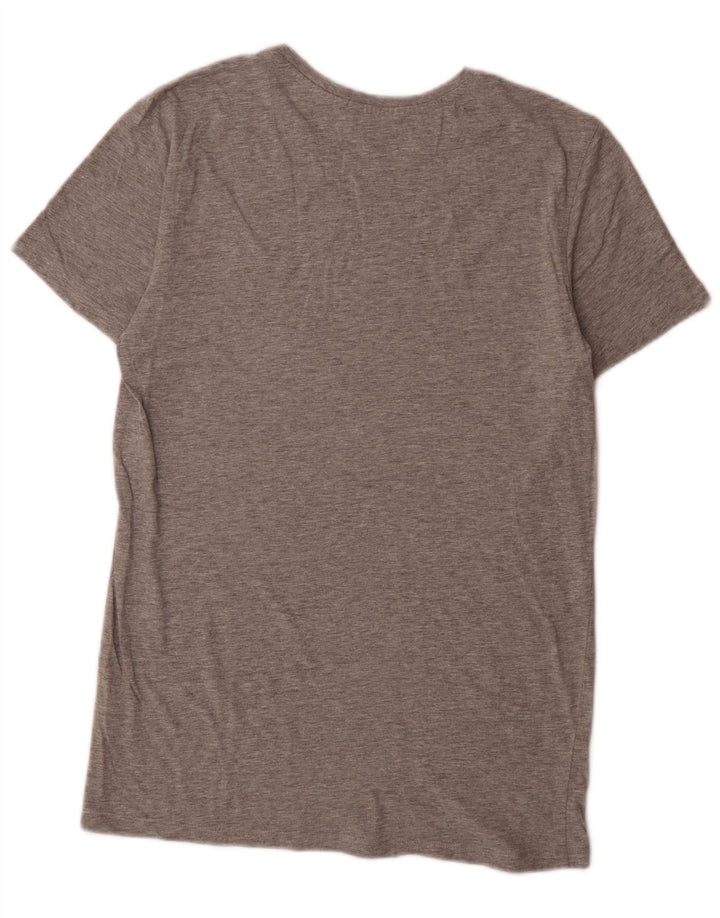 Camiseta masculina Chiemsee Top grande algodão manchado cinza