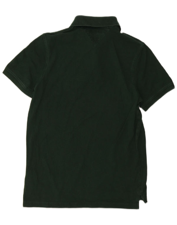 Camisa polo masculina Tommy Hilfiger Slim Fit grande algodão verde