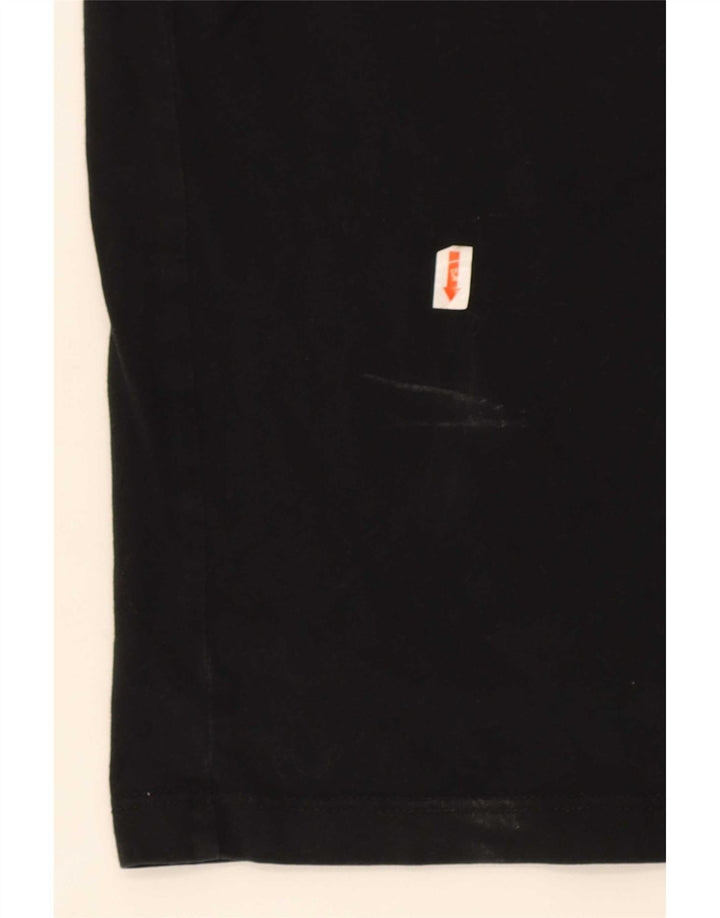 Camiseta gráfica masculina G-Star Top médio algodão preto