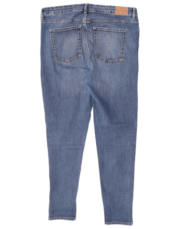 Calça jeans skinny feminina Marks & Spencer Ivy Regular Fit UK 18 XL W36 L27 Azul