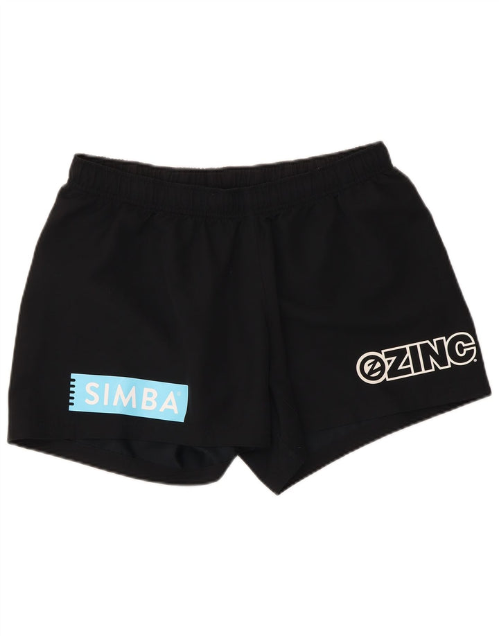 Shorts esportivos gráficos femininos Nike UK 16 grande poliéster preto