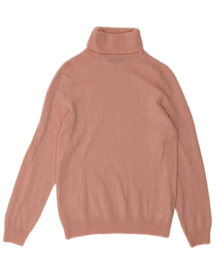 Suéter feminino Crew Clothing com gola redonda UK 12 rosa médio