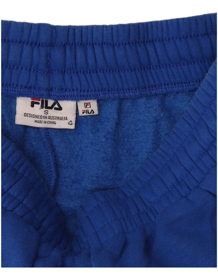 Calça de treino masculina Fila joggers pequeno algodão azul