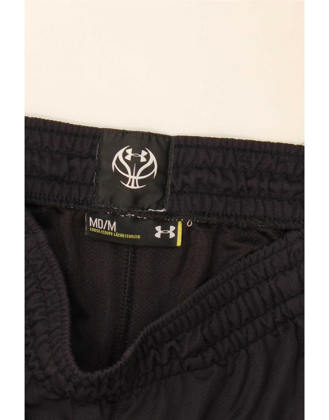 Shorts esportivos masculinos Under Armour médio preto