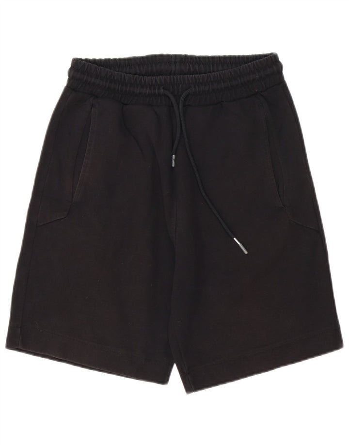 Zara Mens Sport Shorts Pequeno Algodão Preto