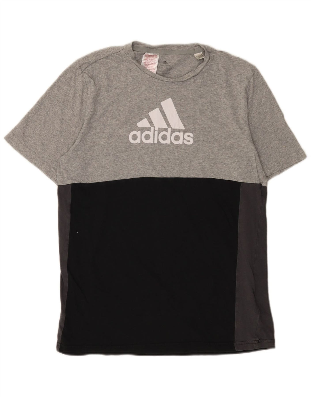 Camiseta Adidas Menino Graphic 15-16 Anos Cinza Colorblock Algodão