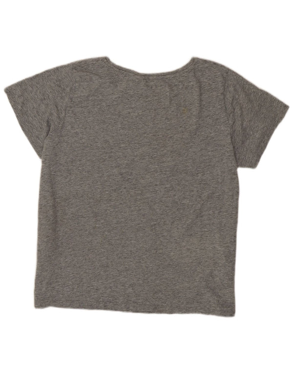 Camiseta feminina gráfica Levi's UK 18 XL algodão manchado cinza