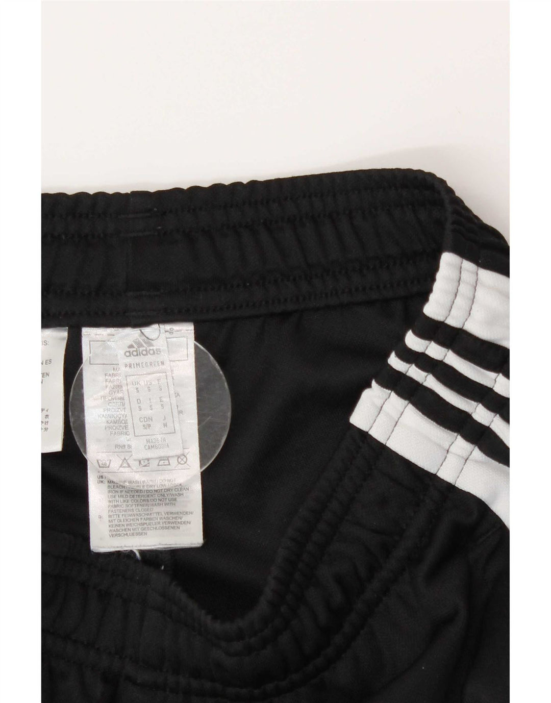 Calça de treino masculina Adidas Aeroready pequena preta colorblock poliéster