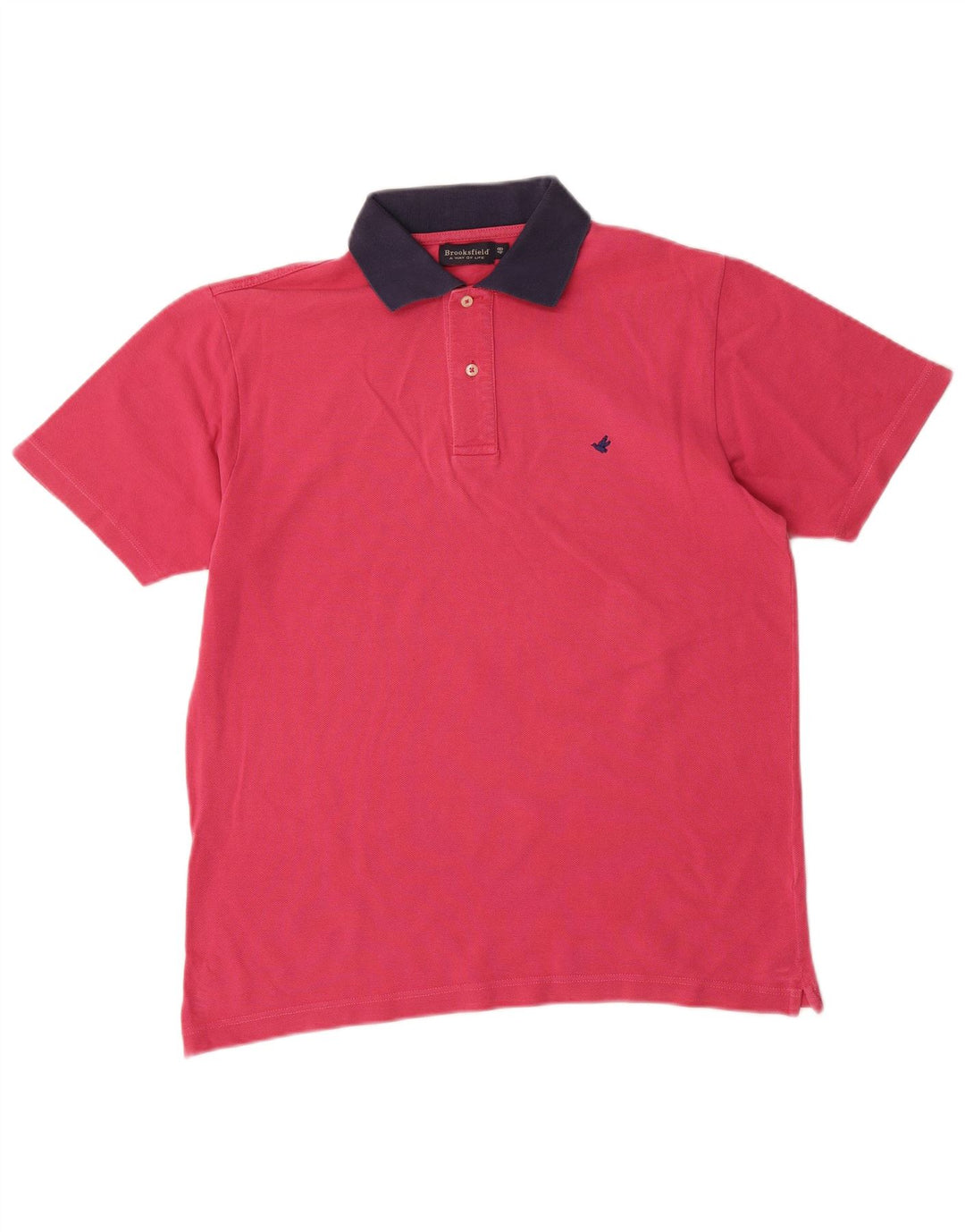 Camisa polo masculina de rugby Brooksfield IT 48 pequena rosa