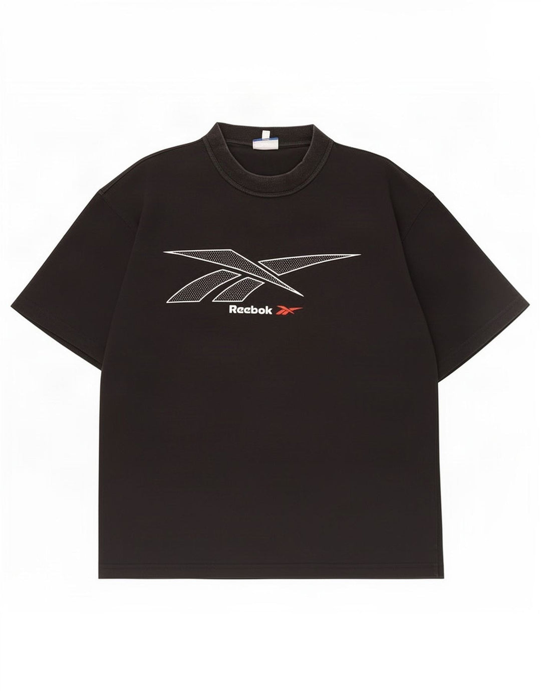 Reebok Mens Graphic T-Shirt Top Médio Algodão Preto