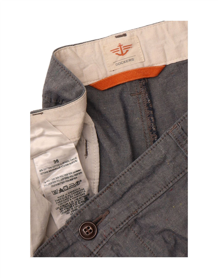 DOCKERS Mens Chino Shorts W36 Grande Algodão Azul