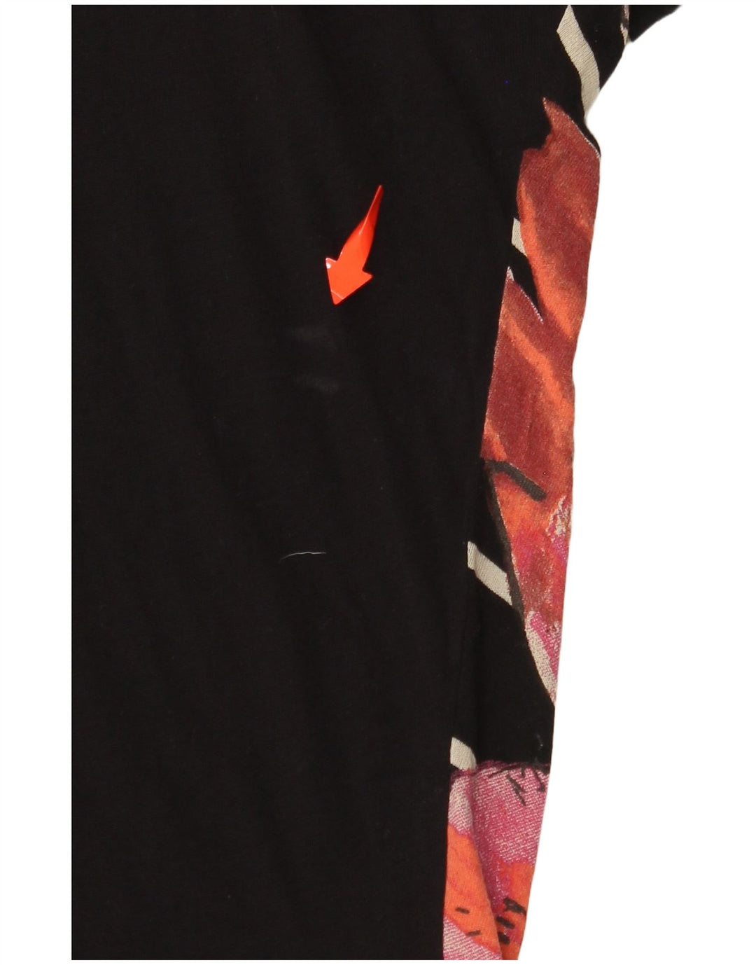 Camiseta feminina DESIGUAL UK 14 médio preto floral