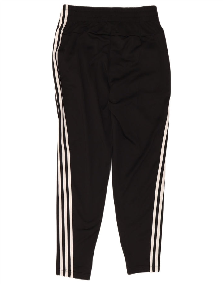 Calça de treino feminina Adidas UK 8/10 pequena poliéster preto