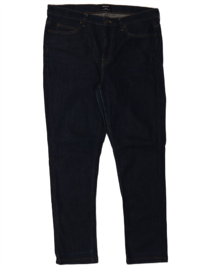 Jeans Slim Feminino Gant W32 L28 Azul Marinho