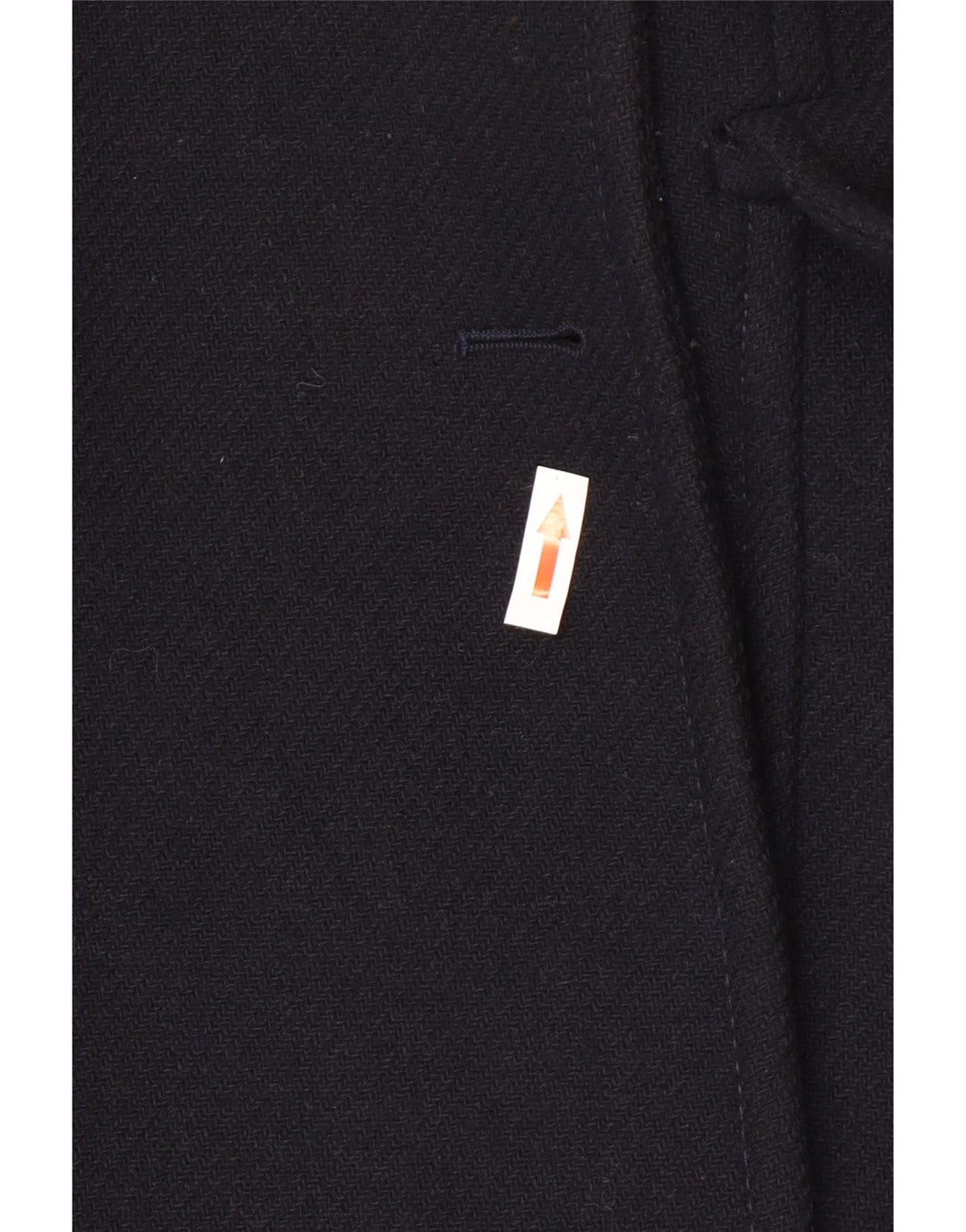 Casaco feminino Zara com peito duplo Reino Unido 16 grande lã azul marinho