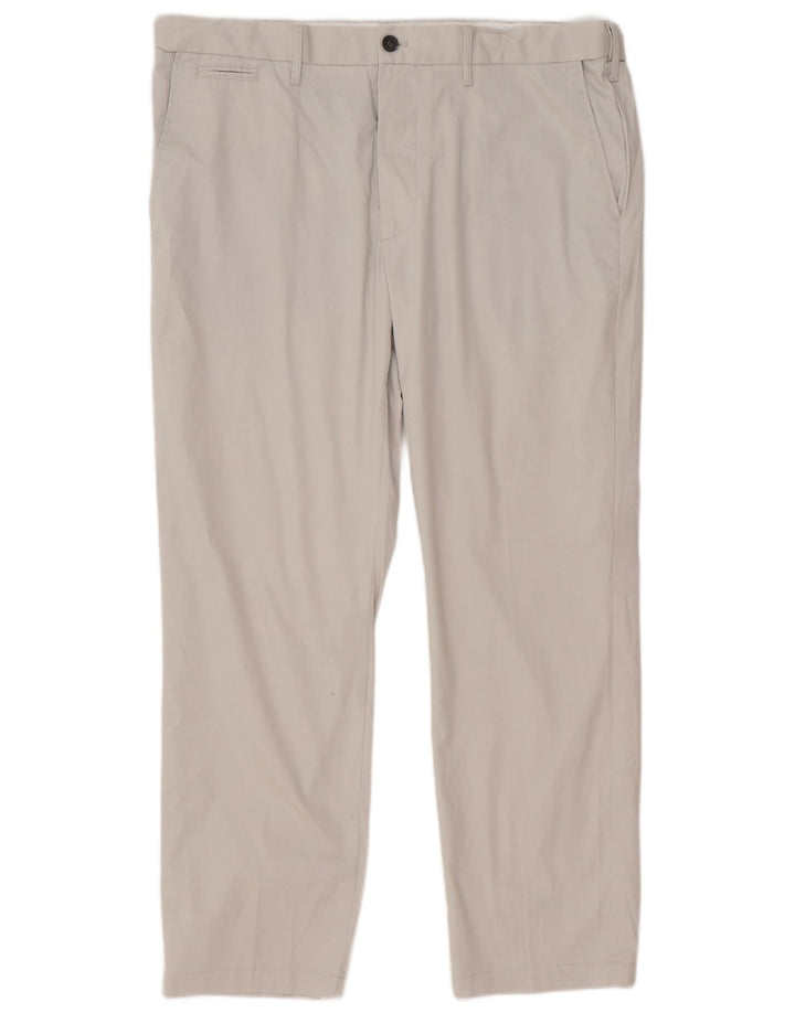 Calça Chino Masculina Marks & Spencer Regular Fit W38 L29 Algodão Cinza