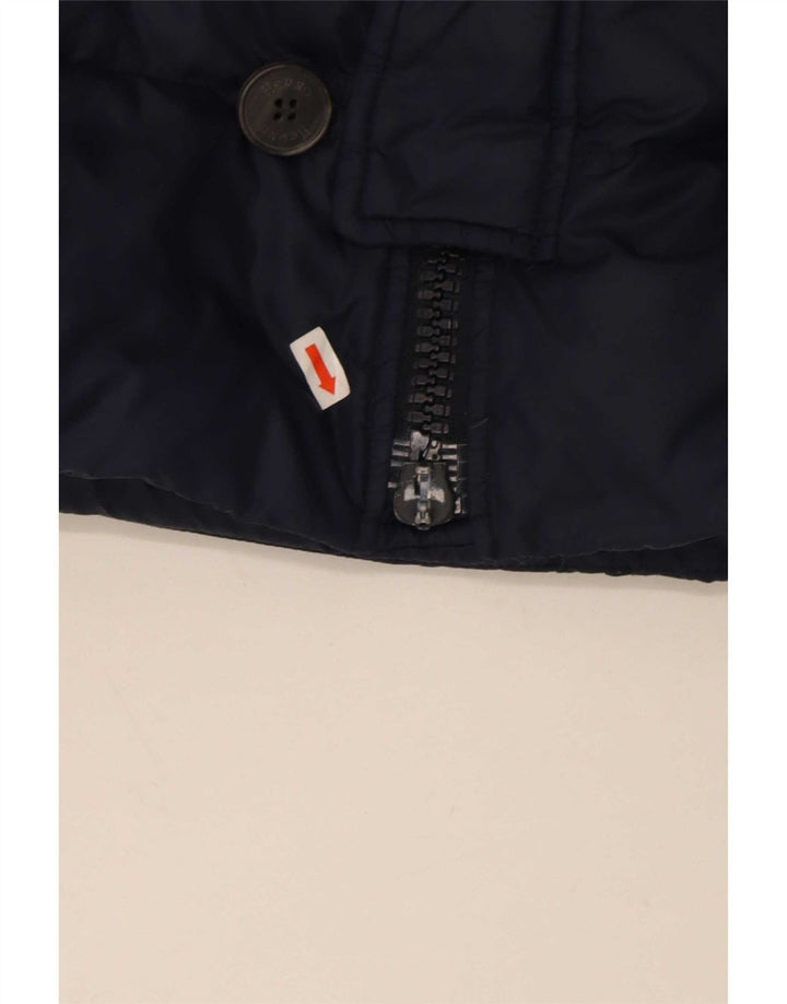 Jaqueta acolchoada masculina Herno com capuz UK 38 azul marinho médio