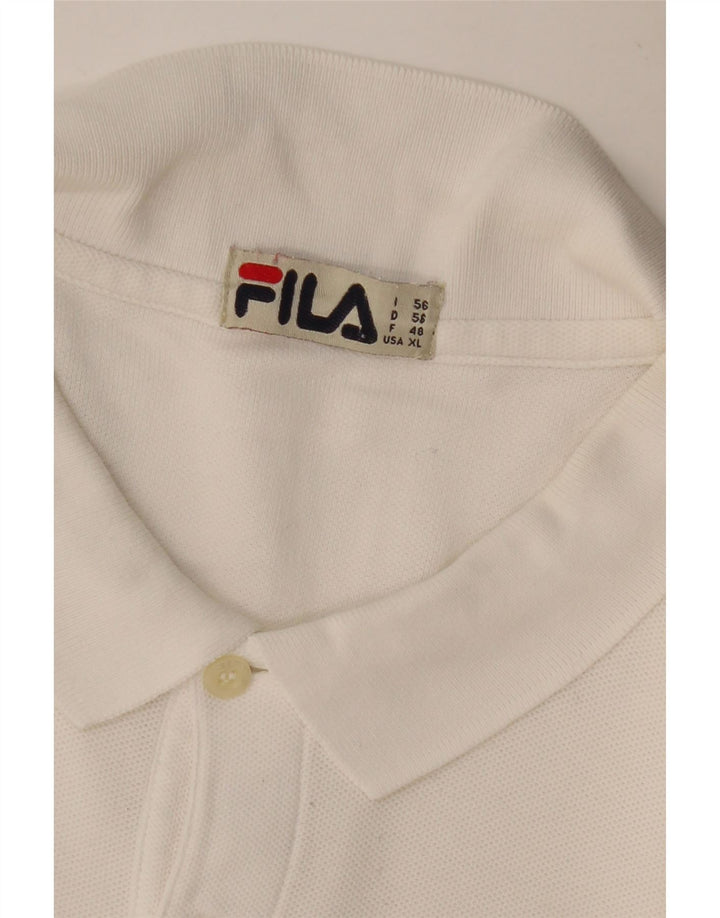Camisa polo masculina FILA IT 56 2XL branca