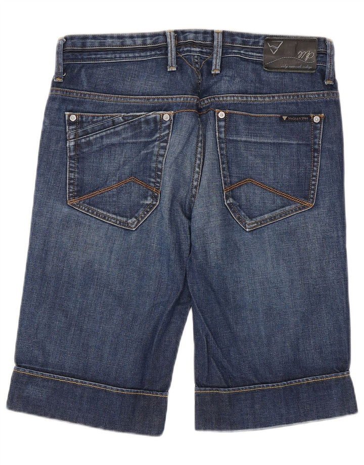 Shorts jeans feminino Meltin' Pot W31 algodão azul médio