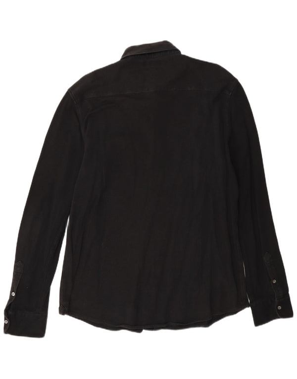 Camisa masculina Slim Fit Massimo Dutti XL preta