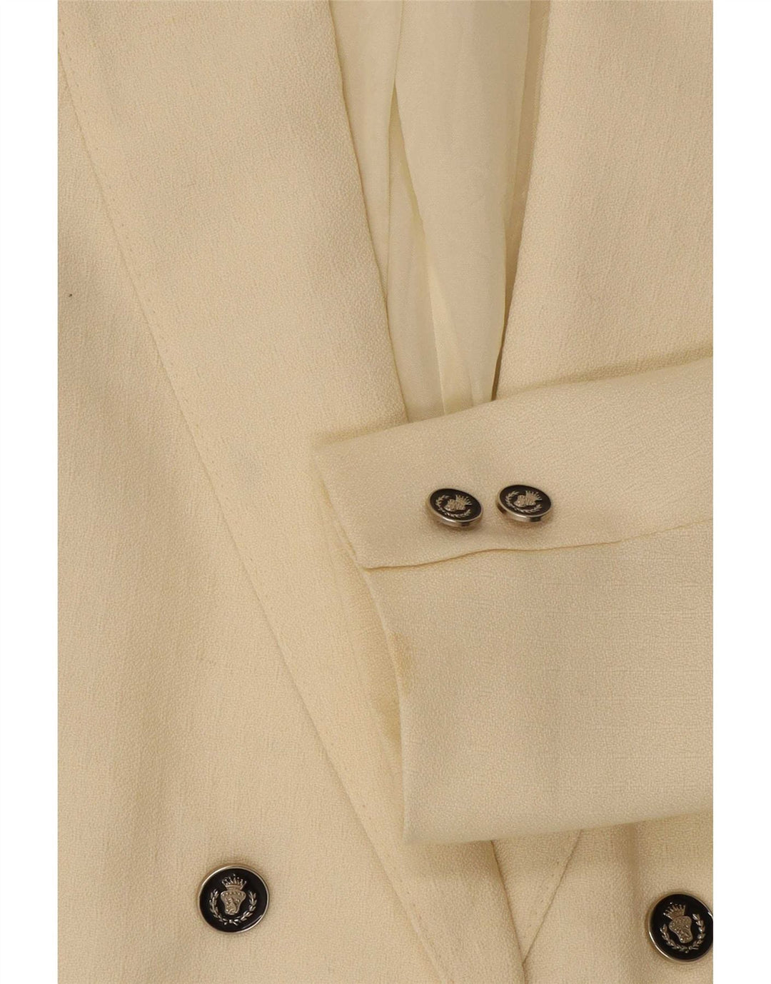Jaqueta blazer feminina Cody com peito duplo IT 40 pequena off white