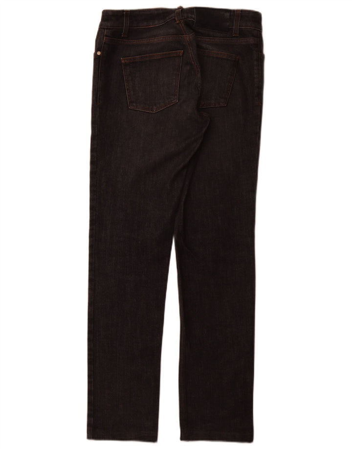 Jeans retos femininos GUCCI IT 44 médio W30 L30 algodão cinza