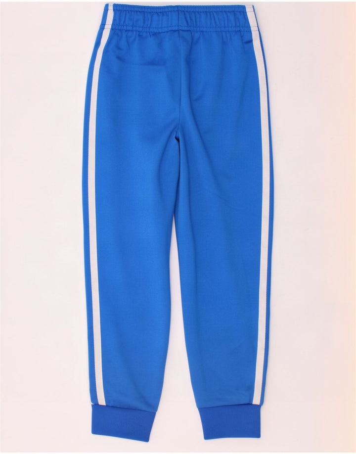 Adidas meninos calças de treino joggers 5-6 anos azul poliéster