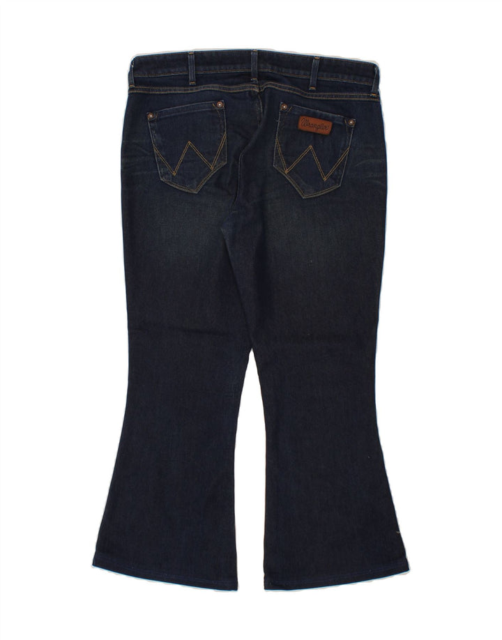 WRANGLER Womens Amanda Flared Jeans W33 L26  Blue Cotton Vintage Wrangler and Second-Hand Wrangler from Messina Hembry 