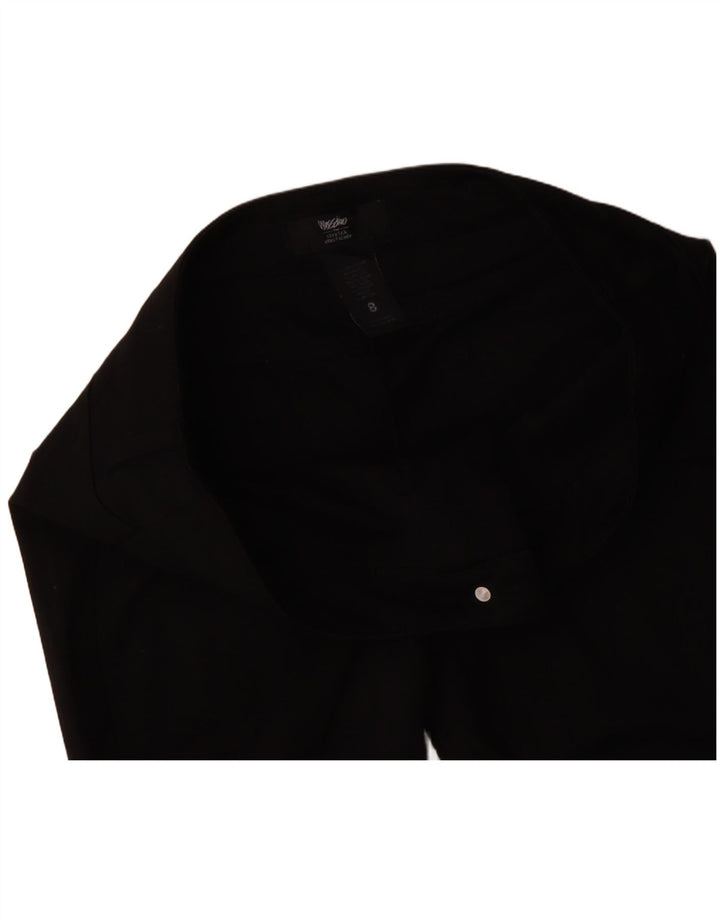 Calça feminina casual skinny MOSSIMO US 8 médio W30 L29 poliéster preto