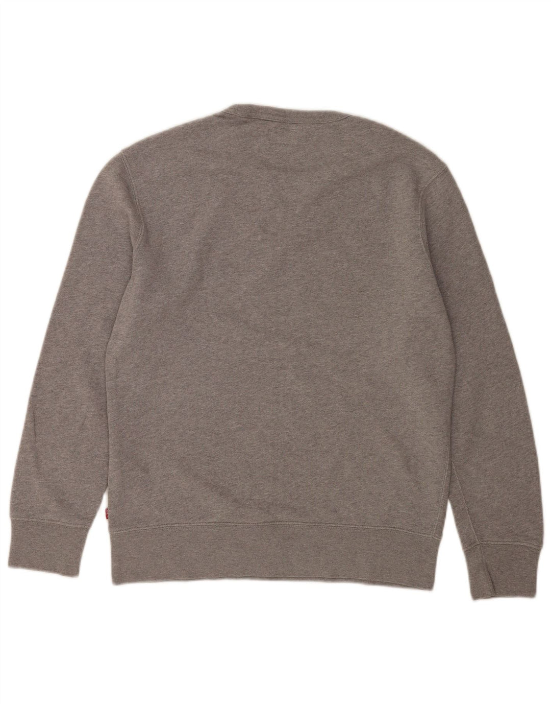Levi's moletom gráfico masculino jumper pequeno algodão cinza
