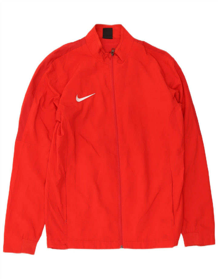 Nike Mens Dri Fit Tracksuit Top Jaqueta Médio Poliéster Vermelho