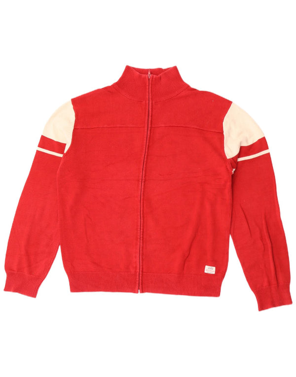 Suéter cardigã masculino Levi's XL vermelho colorblock