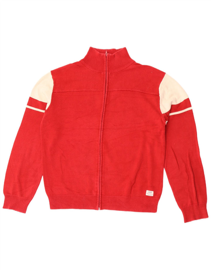 Suéter cardigã masculino Levi's XL vermelho colorblock