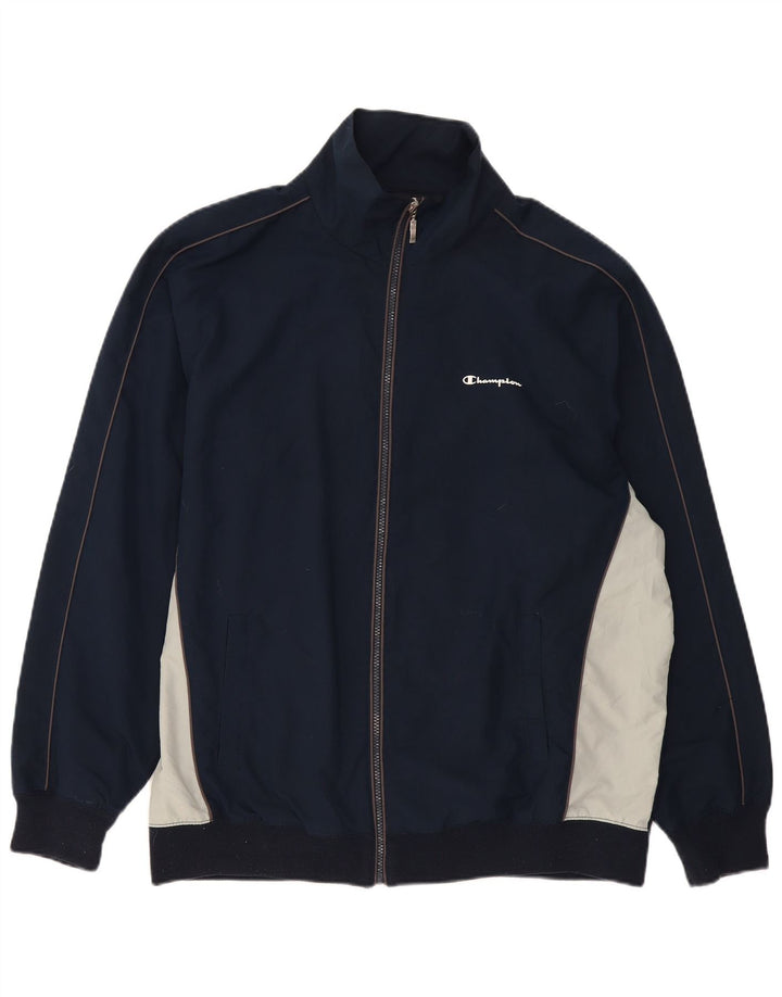 Jaqueta masculina de agasalho Champion 2XL azul marinho colorblock