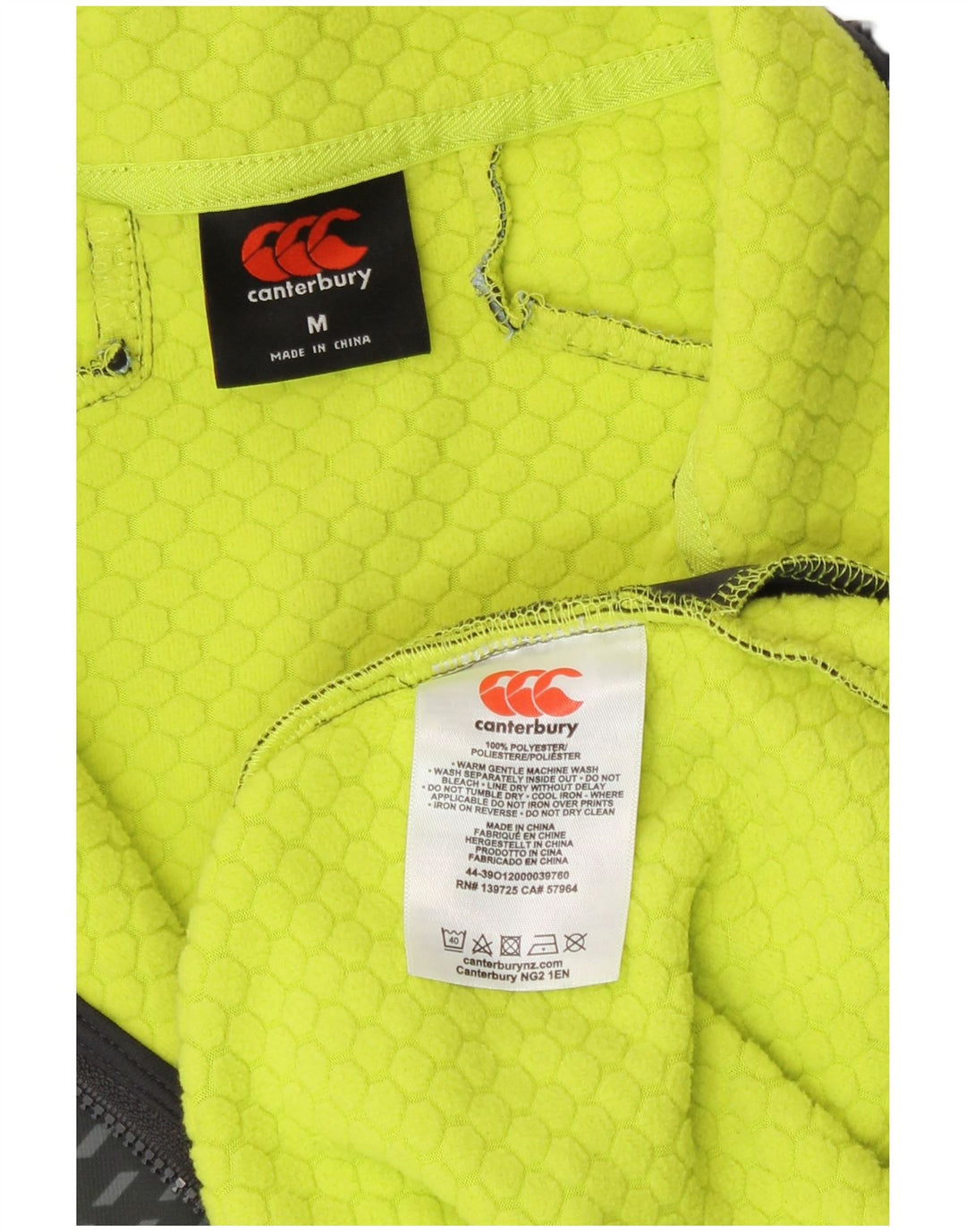 Canterbury Mens IRFU Zip Neck Pulôver Treino Top Médio Poliéster Preto