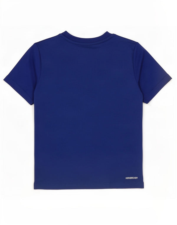 Camiseta Adidas Menino Aeroready Top 8-9 Anos Azul Poliéster