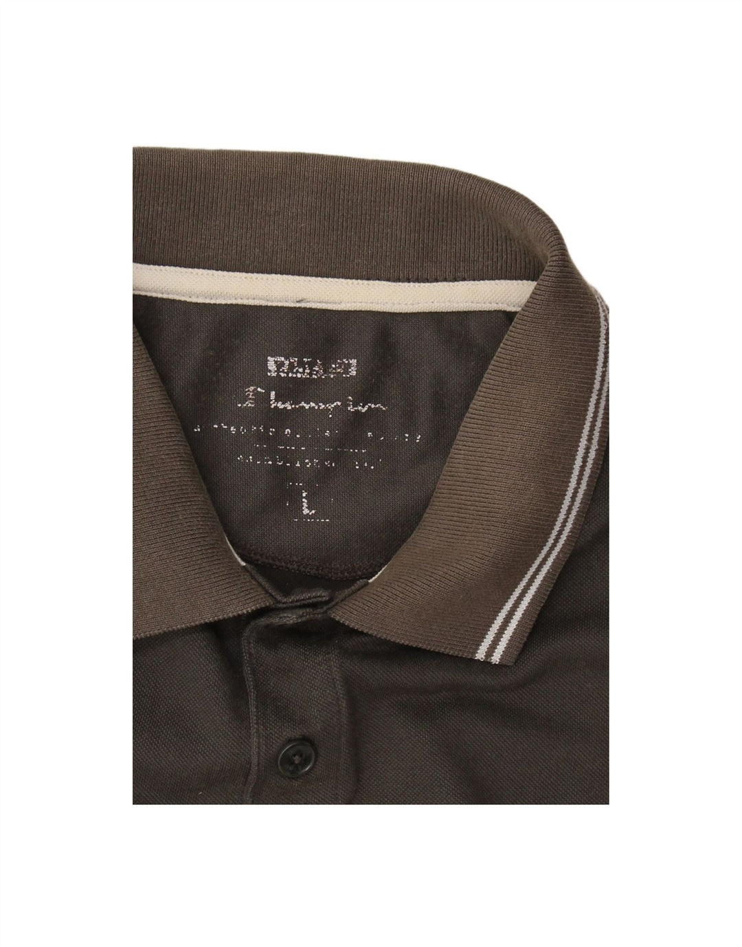Camisa polo masculina CHAMPION grande algodão cinza