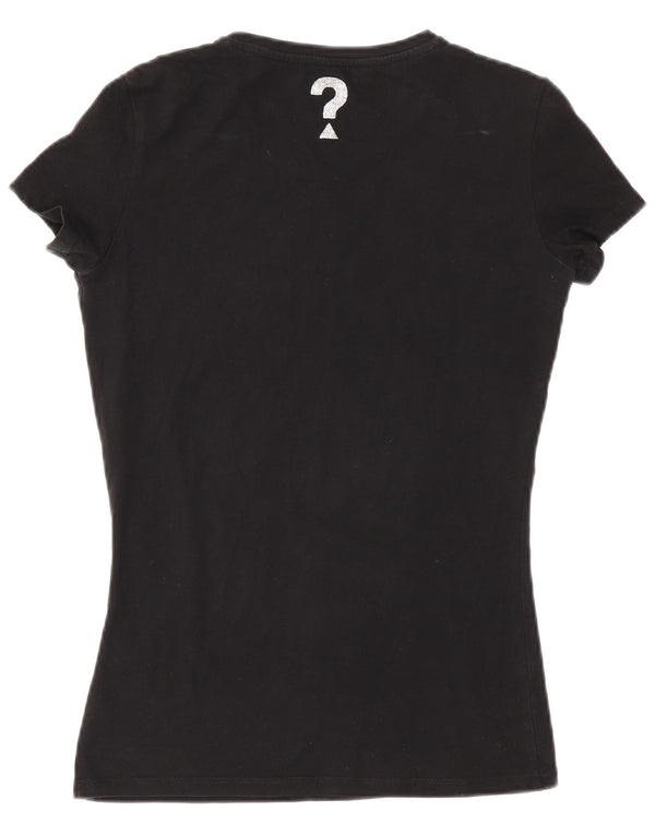 Camiseta feminina Guess com estampa gráfica UK 6 XS algodão preto