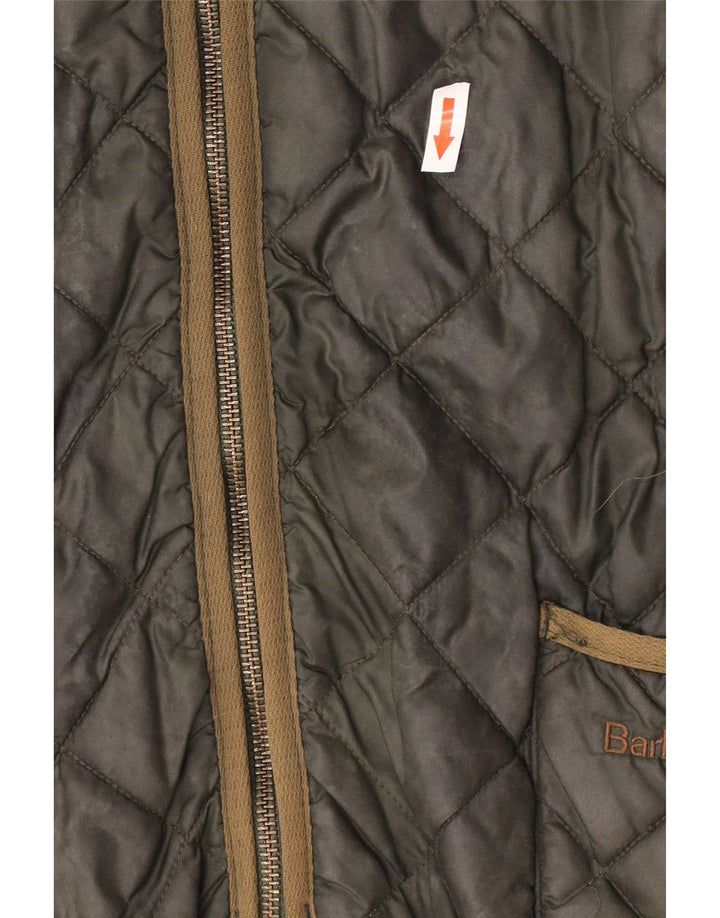 Colete acolchoado masculino Barbour UK 44 grande cáqui