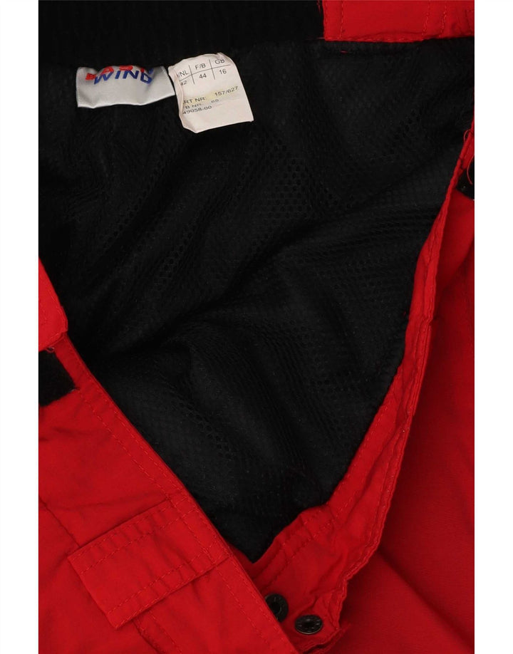 Calça de esqui feminina AST UK 16 grande poliéster vermelho