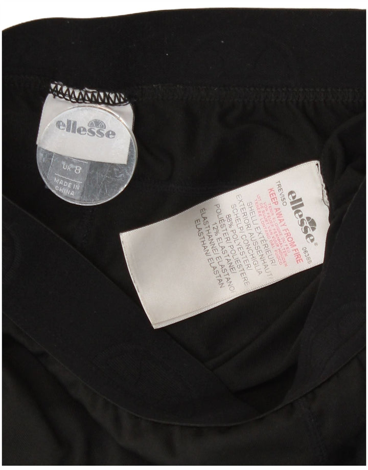 Leggings femininas Ellesse UK 8 poliéster preto pequeno